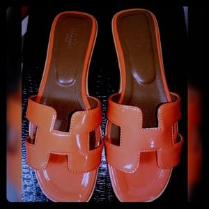 HERMES SLIPPERS SANDALS SIZE 36